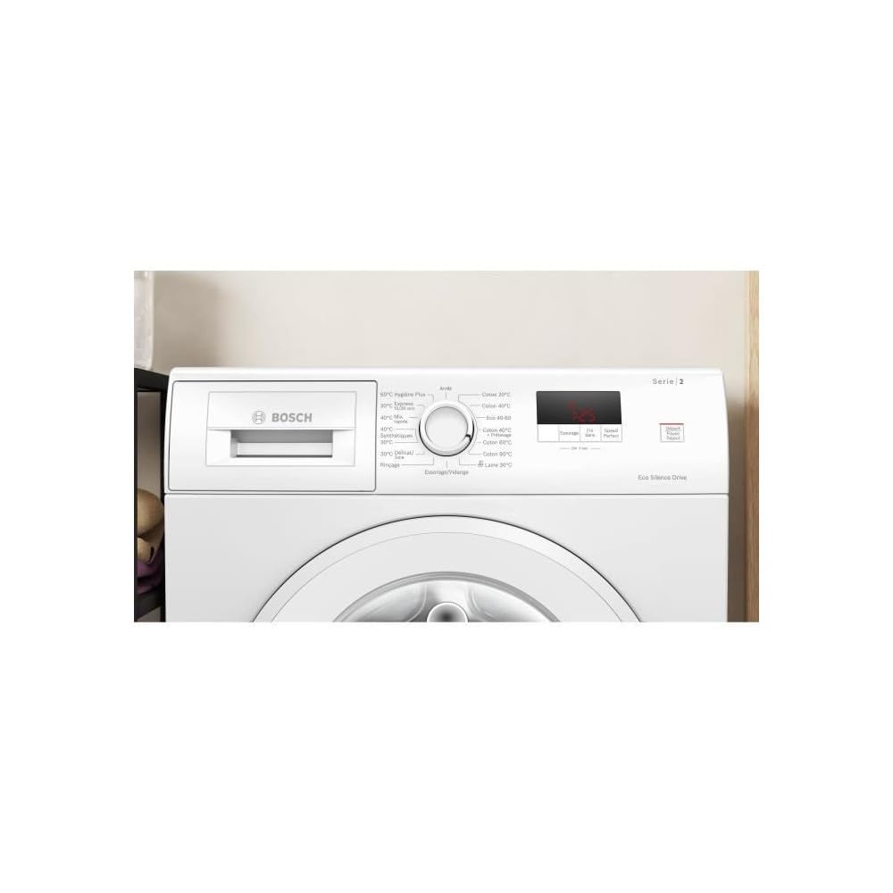 Bosch WGE02406FR Serie 2 Waschmaschine, freistehend, 7 kg, EcoSilence Drive, 1400 U/min, 44 l, Weiß