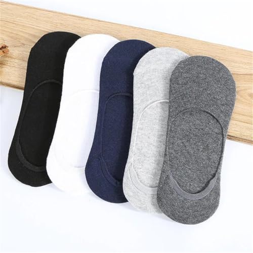 5 Pairs Of Men's Summer Fashion Invisible Socks Breathable And Comfortable Cotton Matching Socks2