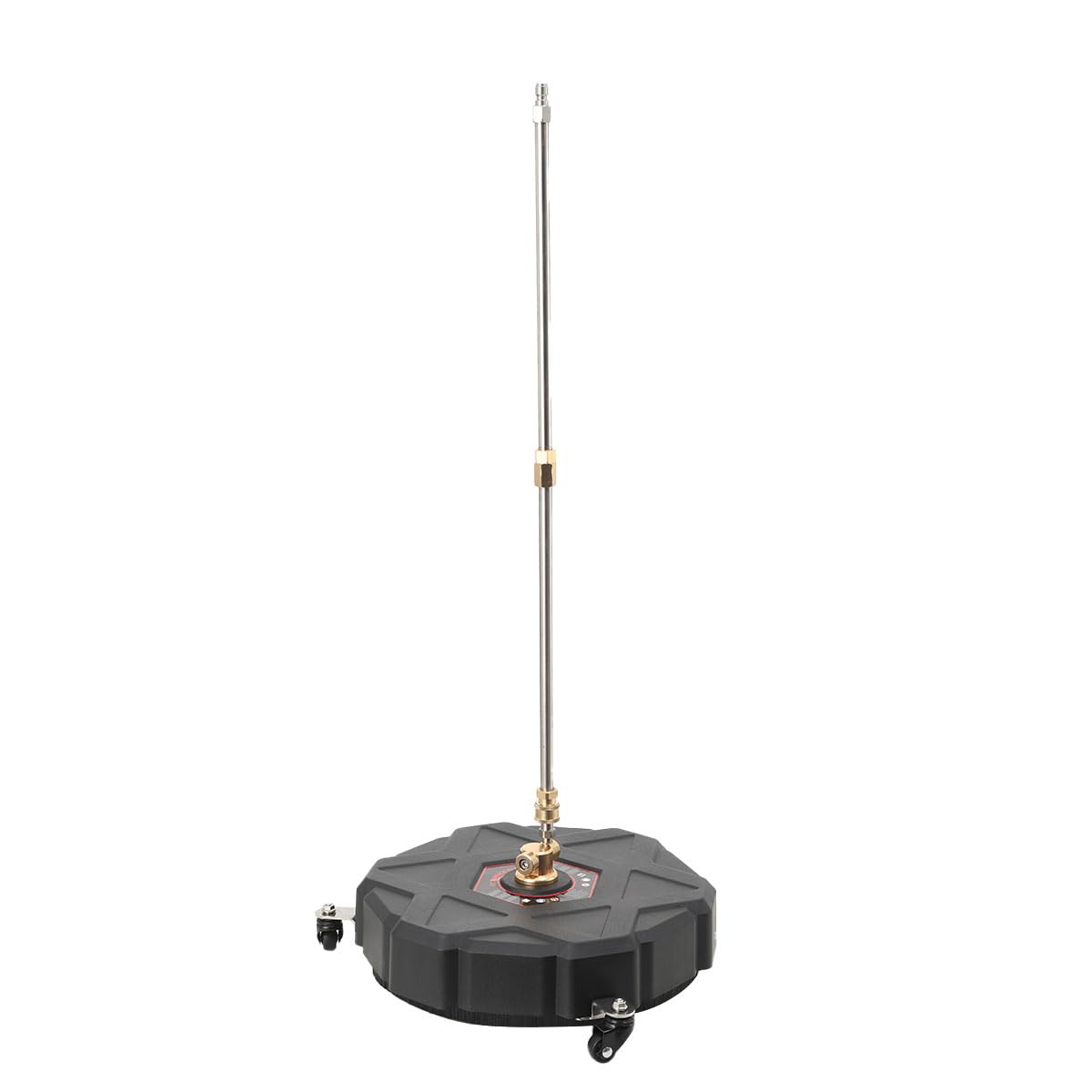 Idropulitrice per Superfici 330mm Idropulitrice Accessorio per Pulizia Superfici 2500 PSI per Pulizia Pavimenti con 3 Ruote e 2 Bacchette di Estensione, Pulitrice per Pavimenti Giardino