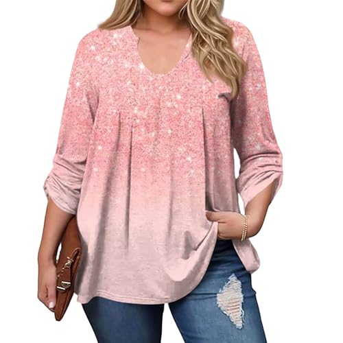Damen Bluse Elegant Tunika Blusen Elegant Grosse Grössen Langarmshirt...