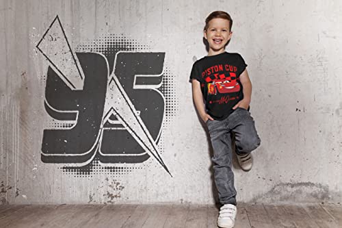 Cars - Lightning Mcqueen Graphic T-Shirt (3 Pack) Kids Clothes, For Toddler To Boys Outfits 4T Bk/B/Gy Ss #TOP1