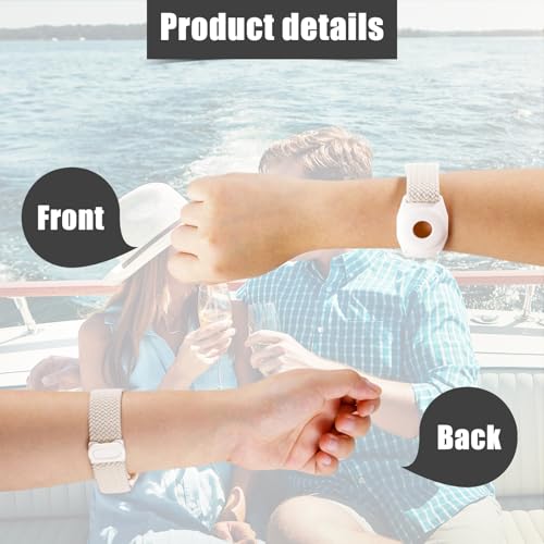 Image of PEUTIER 4pcs Holder for Princess Cruise Medallion, Adjustable Braided Wristband Bracelet for Princess Medallion Holder Accessories Comfortable & Breathable Watch Band fit Men Women