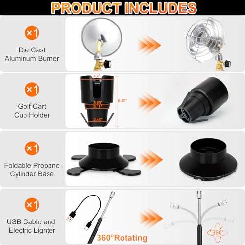Portable Propane Golf Cart Heater