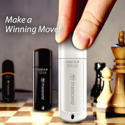 Image of Transcend JetFlash 350 64GB USB 2.0 Pen Drive (Black) (TS64GJF350)