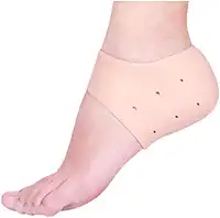 Palmilha Ortopédica de Silicone Bege Palm Up - Alívio para Fascite Plantar e Esporão de Calcâneo com DoctorPalm, Ideal para Prevenir e Tratar Rachaduras no Calcanhar