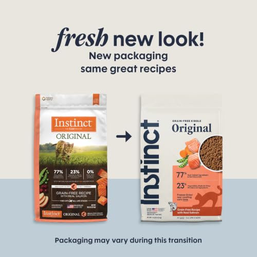 Image of Instinct Original Dry Cat Food, Raw Coated Kibble, Real Salmon, 10 lb. Bag