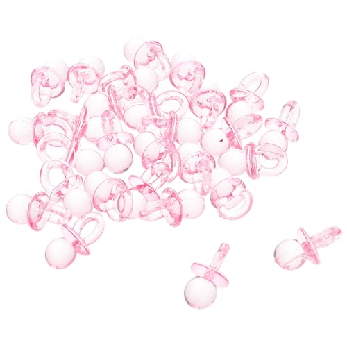 Mipcase 50 Piezas Mini Chupetes Transparentes para Shower Decorativo Unisex Conveniente y Elegante para Fiestas de Género Niña Mipcase 50 Piezas Mini Chupetes Transparentes para Shower Decorativo Unisex Conveniente y Elegante para Fiestas de Género Niña