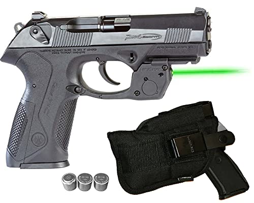Laser Kit for Beretta Px4 Storm (Full-Size Versions) w/Holster, Touch-Activated ArmaLaser TR34-G / TR34G / TR34Gs Green Laser & 2 Extra Batteries