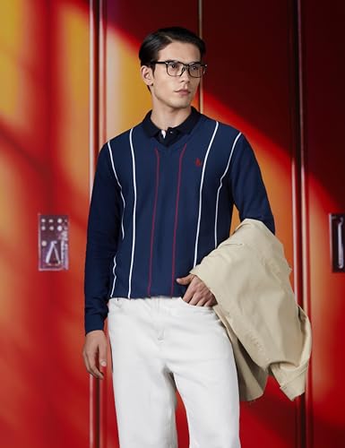 Image of Van Heusen Men's Luxury Sports Regular Fit Full Sleeve Crew Neck Sweater | Sophisticated Flair | Super Premium Fabric