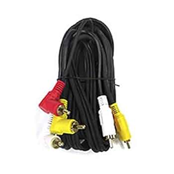 Amazon | AVケーブル-ピンプラグ(黄/赤/白)オス⇔オス/片側L型