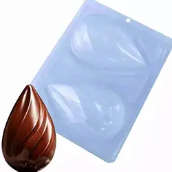 Forma Para Chocolate Ovo de Páscoa Elegance 250g Cód. 10602 (Forma Especial 3 Partes com Silicone) (1)