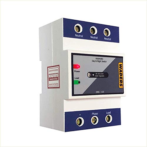 WADERS Sunrise Sunset LDR Sensor Based Switch (20 Ampere)(AC, Acrylonitrile Butadiene Styrene, White)