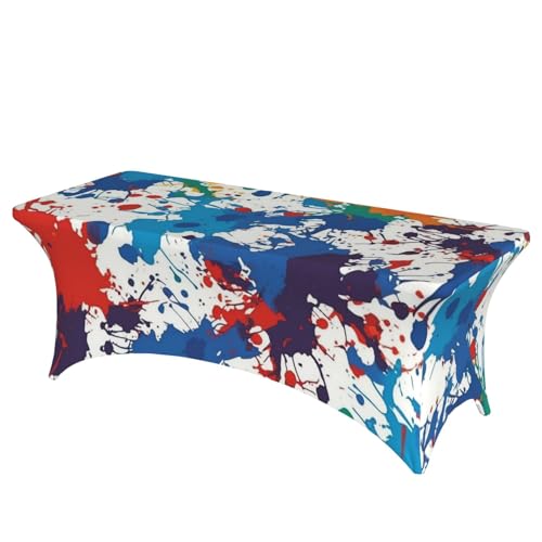 Nappe extensible rectangulaire de 1,8 m imperméable infroissable imprimée - 2