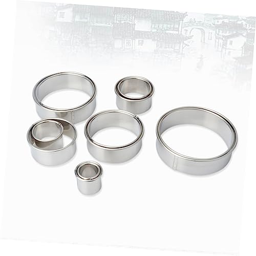 Set 12 moldes redondos de acero inoxidable para repostería miniatura 5