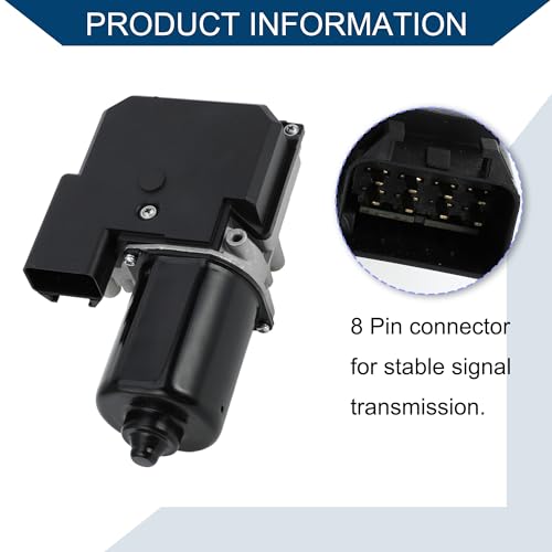 Image of No.12463070 /12487617 Windshield Wiper Motor for Buick Lesabre 2000-2005 for Cadillac Deville 2000-2005 / Front Wiper Motor / 8 Pin Replacement / 1Pcs