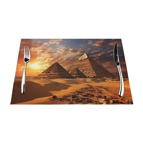 Sets de table pyramides égyptiennes pour repas conviviaux en intérieur et extérieur - 7