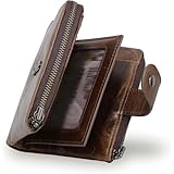 [INSPNALL] 財布 メンズ 2つ折り 牛革 二つ折り 財布 本革 日本YKKファスナー 16枚収納 大容量 小銭入れ L字ファスナー カード カード収納 男性 紳士用 父の日 プレゼント