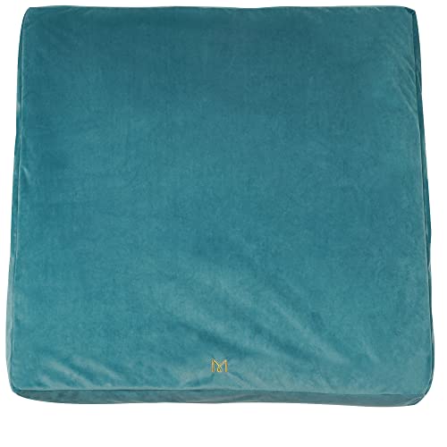 Hihealer Meditation Cushion Zabuton with Velvet Cover - Deluxe Large Square Meditation Yoga Floor Cushion Pillow Mat for Kneeling and Sitting Support, Great Gifts for Women (Green) Hihealer Meditation Cushion Zabuton with Velvet Cover - Deluxe Large Square Meditation Yoga Floor Cushion Pillow Mat for Kneeling and Sitting Support, Great Gifts for Women (Green)