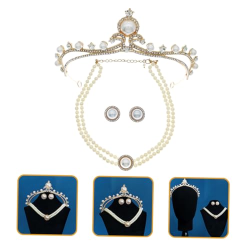 Conjunto de collar, pendientes y tiara para regalo de mujer 7