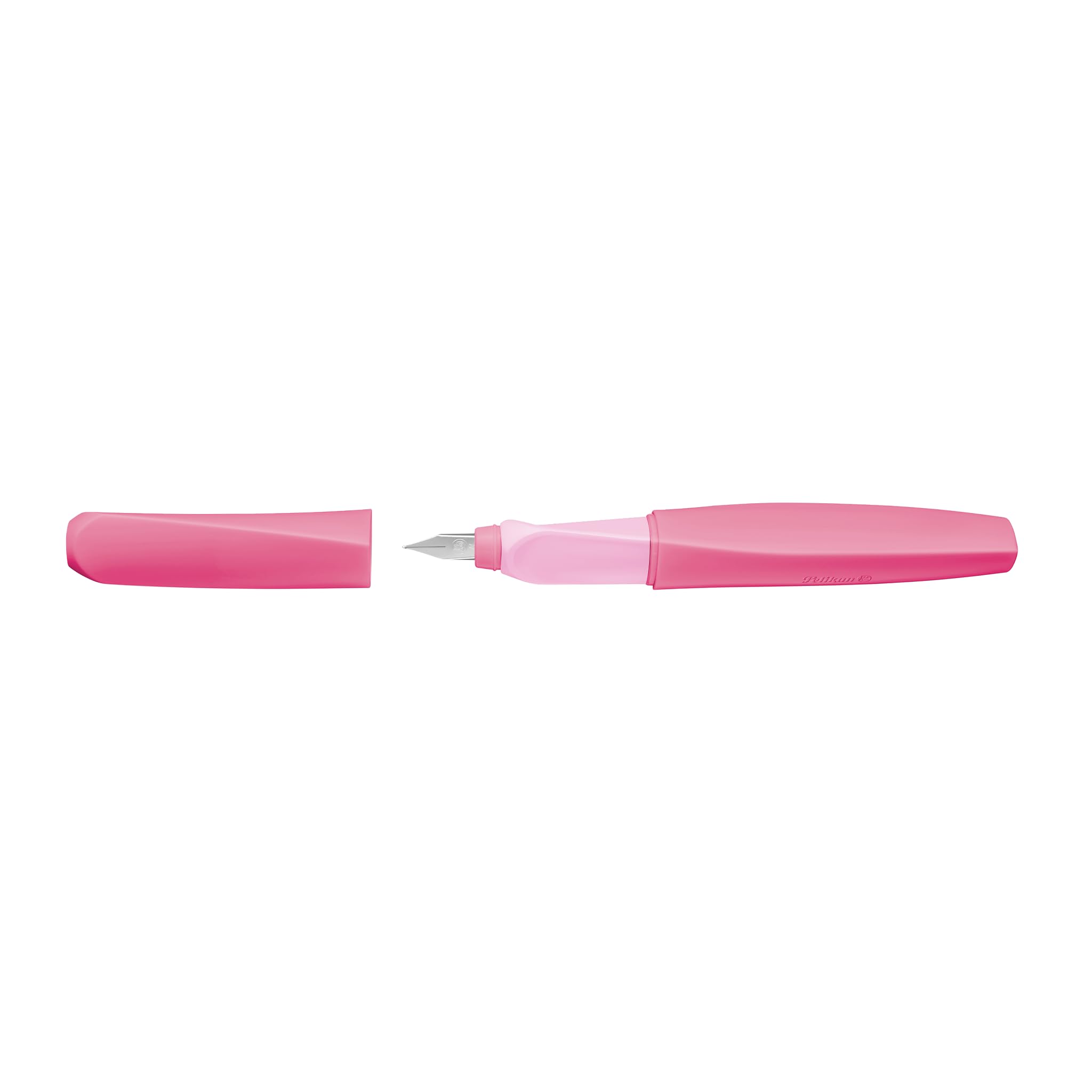Pelikan Twist Fountain Pen, Berry Pink, Ergonomic Handle for Left and Right Handed Users, Medium Stainless Steel Nib