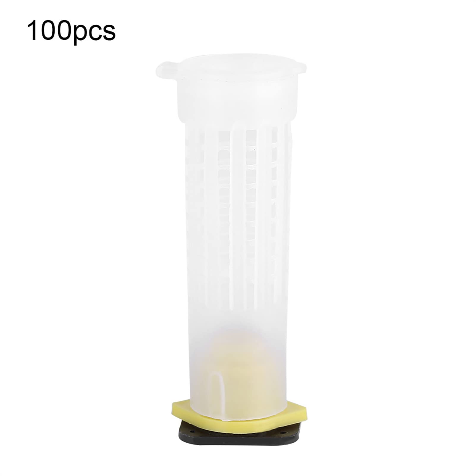Acouto 100 Pezzi Kit Tazza per Allevamento Apicoltura Gabbie per Api Rullo Attrezzatura per Attrezzi per Apicoltore Gabbie a Rulli Complete per Apicoltura Tazza per Allevamento ApicolturaGabbie per