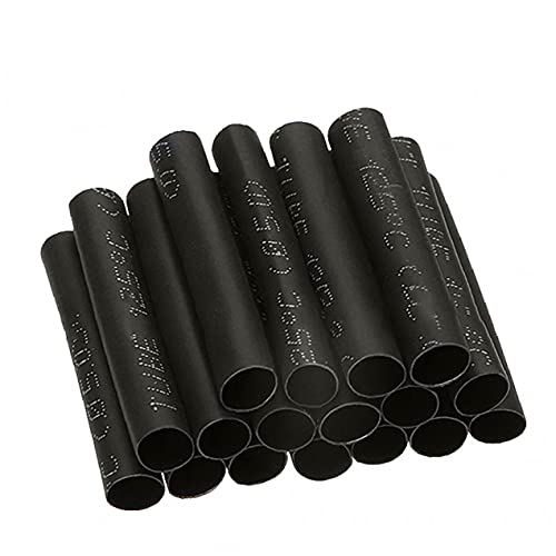 Crimp Terminals Butt Connectors Heat Shimp Tubes Wire Wrap Ratio 3: 1 Assortiment met opbergtas (6 maten, zwart) 130pcs - Image 6