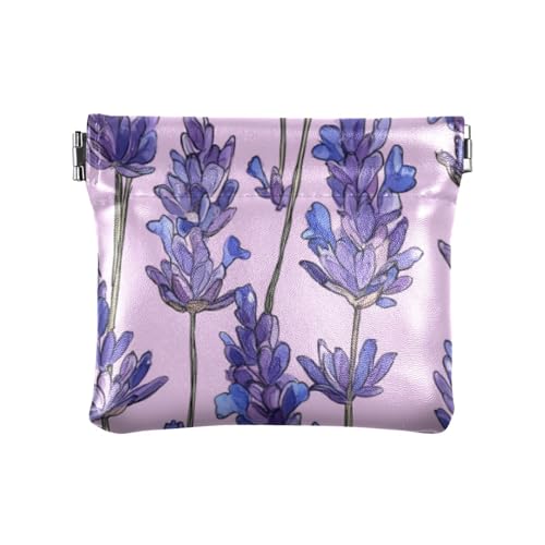 Viola Lavanda Donna pelle Monete Portamonete Unico Mini Cambiamento Portafoglio Tasca per Uomo Viaggio viola 4.33L x 3.74W x 0.39H classico