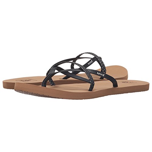 Reef Womens Sandals Bliss Wild | Vegan Leather Fashion Flip Flops for Women With Soft Cushion Footbed