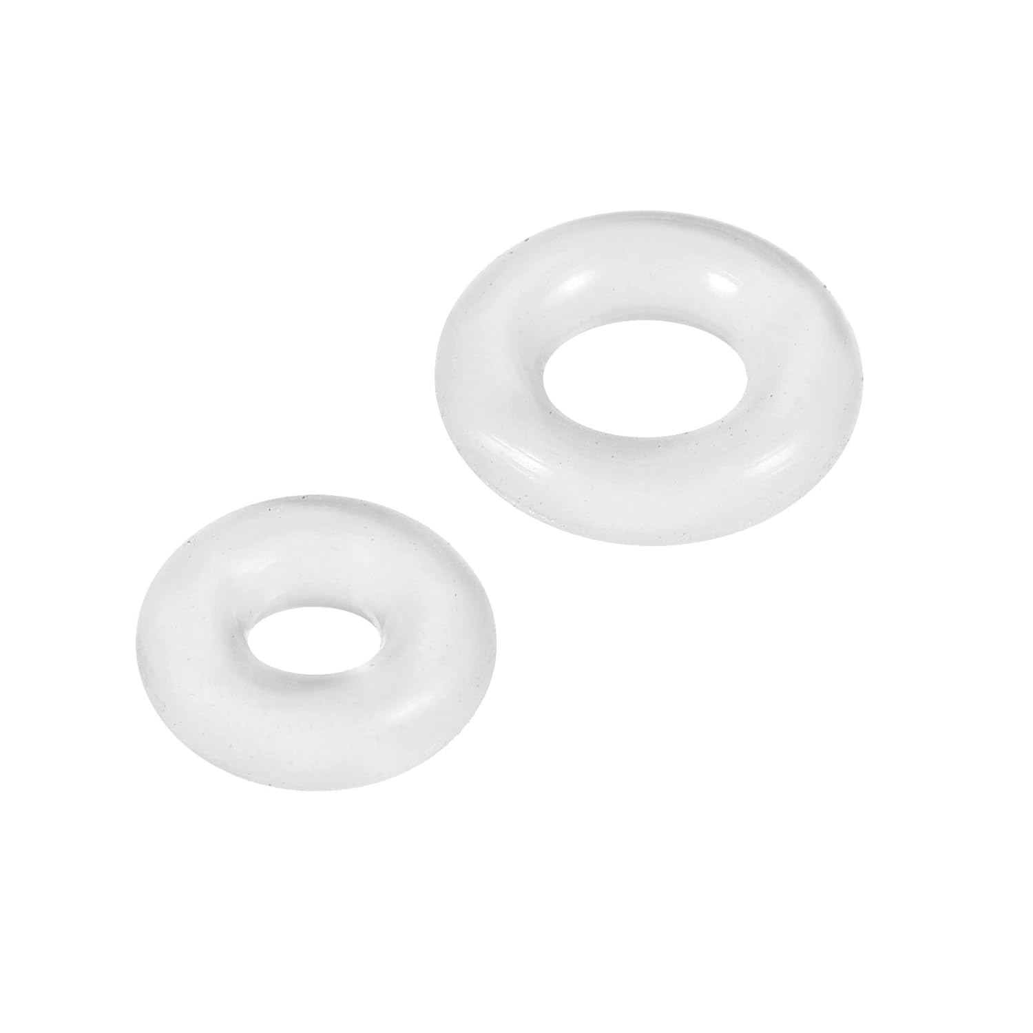 MECCANIXITY Silicone Rubber O-Rings 6mm 7mm OD 2mm 3mm ID 2mm Thick VMQ Seal Gasket, White 40in1 Set