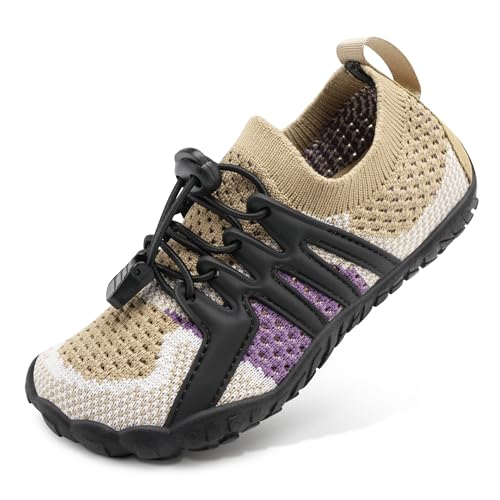 Image of Stelle Water Shoes for Kids Adjustable Laces | Quick Dry Barefoot Non-Slip Shoes with a Roomy Toe Box for Boys and Girls,Beach,Hiking,Toddler to Big Kid