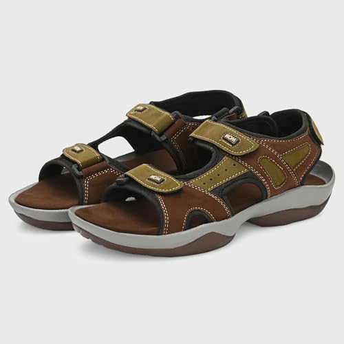 Image of Centrino Sandals for Men | Stylish Men's Casual Sandal for Office & Travel | Comfortable Sandals with Grip Insole & Quality (8143)