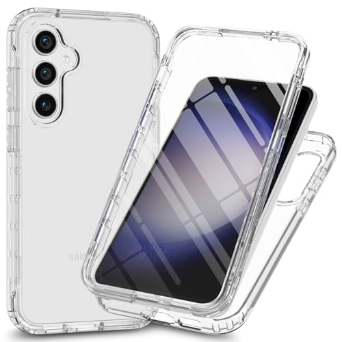 XINNI Coque pour Samsung Galaxy A56 Antichoc Housse avec Protège écran, 360 Degrés Full Body Etui Solide Double Face Bumper Portable Transparent...