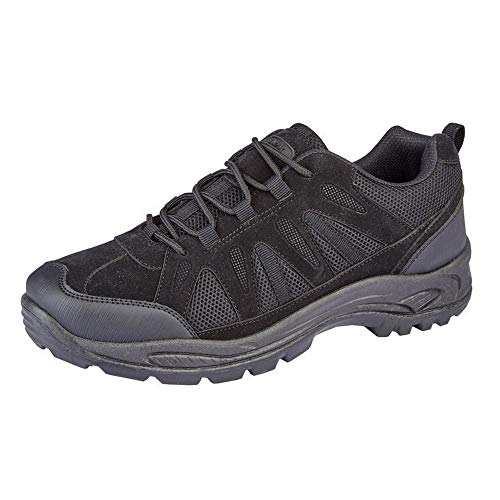 Dek - Deportivas Dales de Senderismo Trek & Trail para Chico Hombre (45 EU) (Negro)