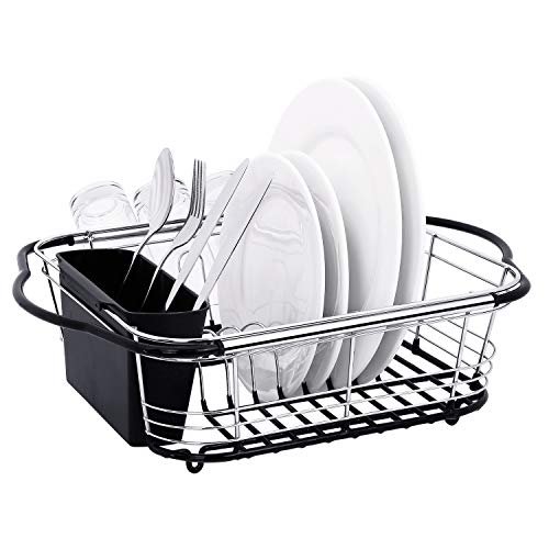 GreenVelly Dish Drainer Expandable Dish Drying Rack Over Sink, Made of Stainless Steel