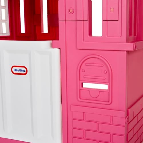 Image of Little Tikes Cape Cottage Pretend Princess Playhousefor Kids, Indoor Outdoor, with Working Doors and Windows, for Toddlers Ages 2+ Years,Pink,Large