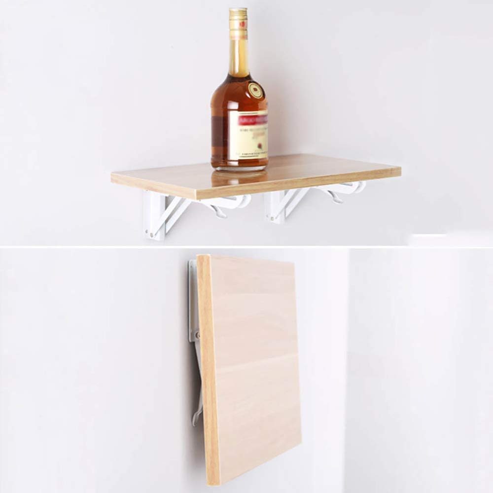 EMZJ Shelf Brackets,2 Staffe per Mensole Triangolari da Parete Pieghevoli, Mensole Decorative Galleggianti/bianca / 350x150mm