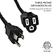 Go Green Power Inc. 16/3 50ft Black Outdoor Extension Cord - Durable, Heavy Duty, Moisture Resistant - Ideal for Tools & Equipment - GG-13750BK