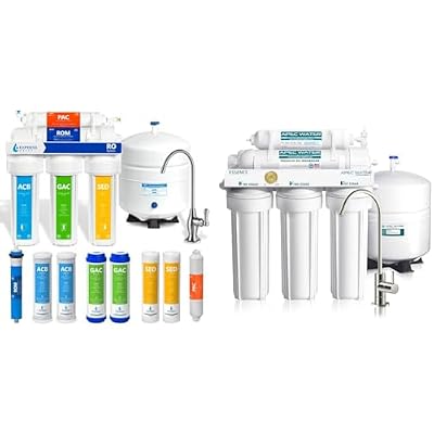 Express Water RO5DX Reverse Osmosis 5 Stage Under Sink Water Filter System Bundle with APEC Water ROES-50 5-Stage Ultra Safe Reverse Osmosis Drinking Water Filter