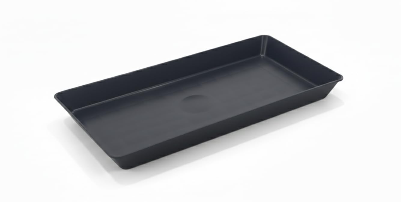 Premium PVC Tall Tubular Battery Tray, Heavy-Duty Floor Protector, Black, 52L x 23.5W x 3.5H cm, Universal Design for 100AH to 200AH Batteries-image-12