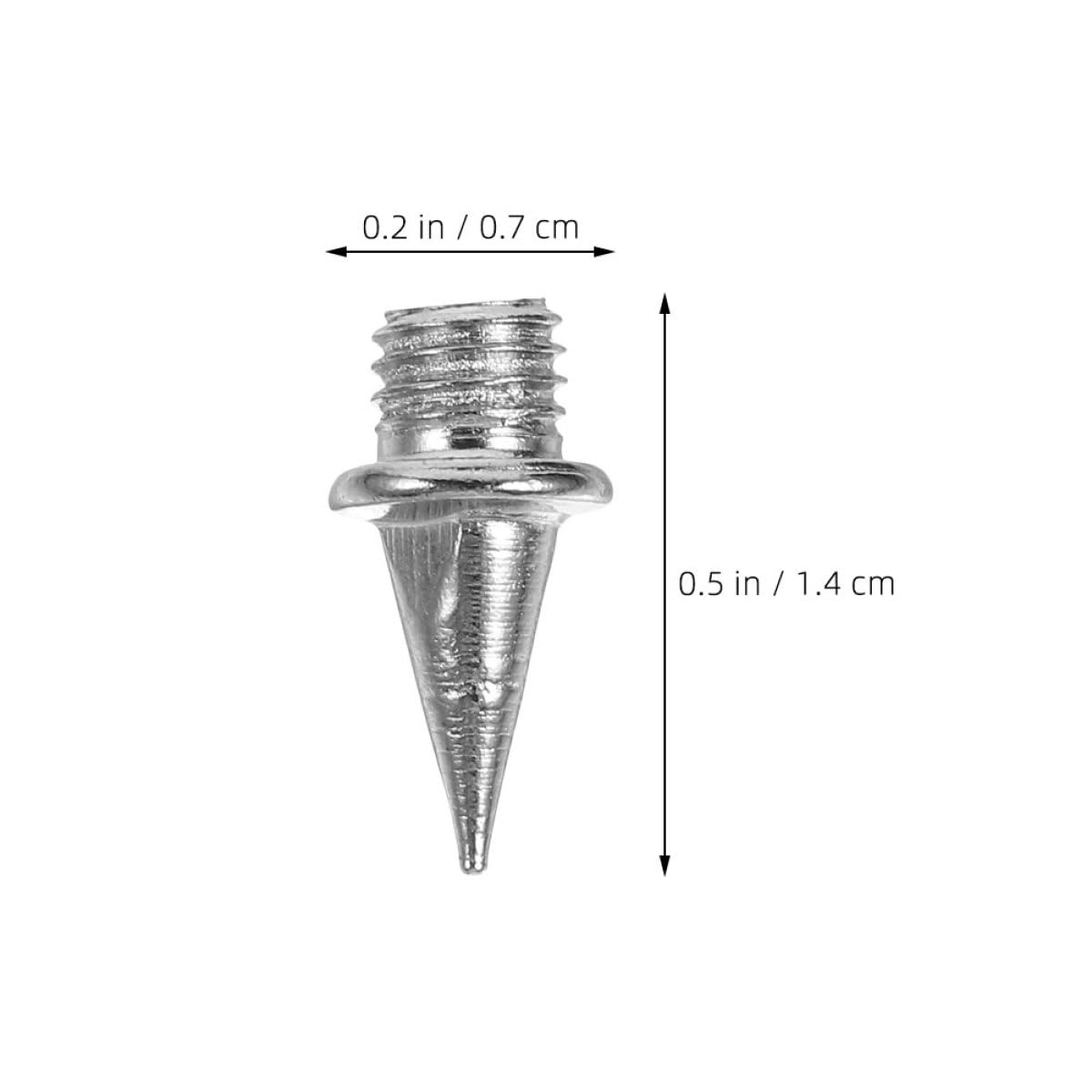 Milisten Clavos de Acero para Zapatillas Clavos Atletismo de 9,5mm, 30 Piezas, Alta Tracción y Compatibilidad Versátil para Pista Sintética y Salto