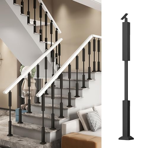 Balaustres de hierro forjado de 95 cm ajustables para reparar barandillas de porche