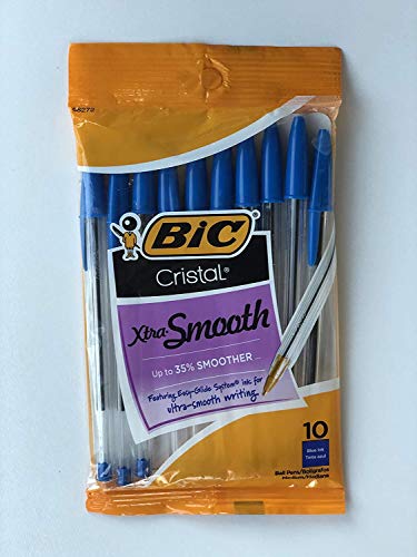BIC Cristal Xtra Smooth Ball Pen Combo Set: Set Includes 10 Black, 10 Blue, and 10 Red. - image 3