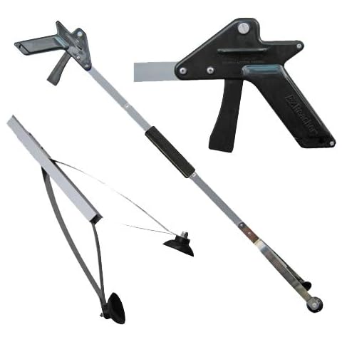 ArcMate EZ Reacher - Heavy Duty Grab-It Reaching Tool – Collapsible Grabber Reacher with Extra-Large Grip, Locking Handle and 4.5 Inch Jaws - Ideal for Commercial, Maintenance, Seniors, 32" Cover