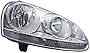 HELLA 247007361 Headlight Assembly, VW Golf V (1K1, 1K5), Passenger Side