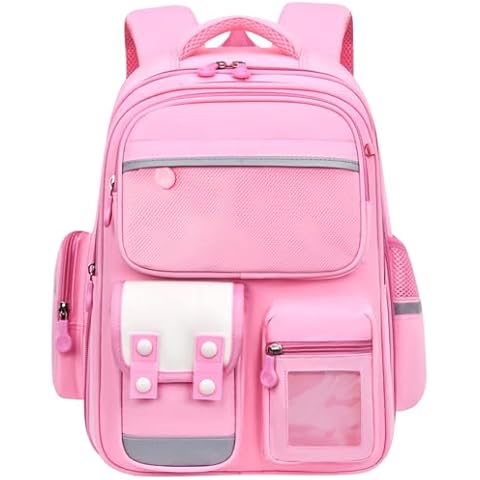 FEWOFJ Cute Backpack for Girls,Elementary Kindergarten Large Capacity Lightweight Bookbag,Kawaii Casual Outdoor Kids Daypack Cover