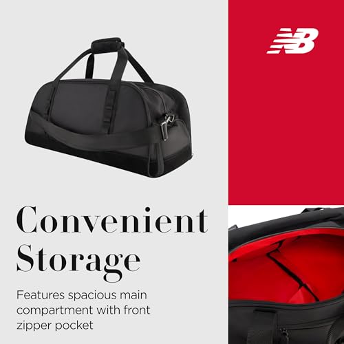 New Balance Duffel Bag, Legacy Icon Commuter Travel Bag for Men and Women, One Size3