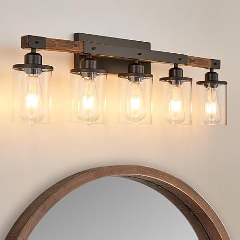 Feohak 5-Light Rustic Vanity Light Cover
