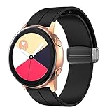 [Sakmura] 時計バンド 20mm - 磁気折りたたみバックル付きクイックリリースシリコン時計バンド,柔らかく快適なスポーツバンド交換用リストバンド、ほとんどのスマートウォッチ用ユニバーサル時計ベルト