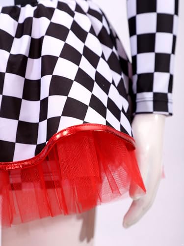 Disfraz de Piloto de Carreras para Niñas con Mono y Vestido miniatura 6