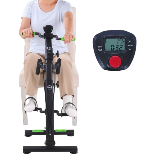 Image of Pedal Exerciser Bike for Seniors, Arm Leg Hand and Knee Elderly Exercise Equipment, Sitting Home Exercise Machine for Total Body, Upper and Lower Limb Physical Therapy Trainer